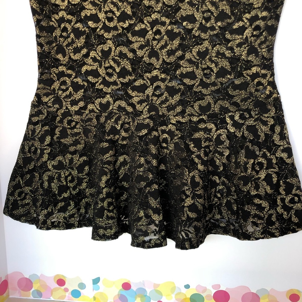 Fantastic gold with black blouse ✨👚✨ - Picture 5 of 7